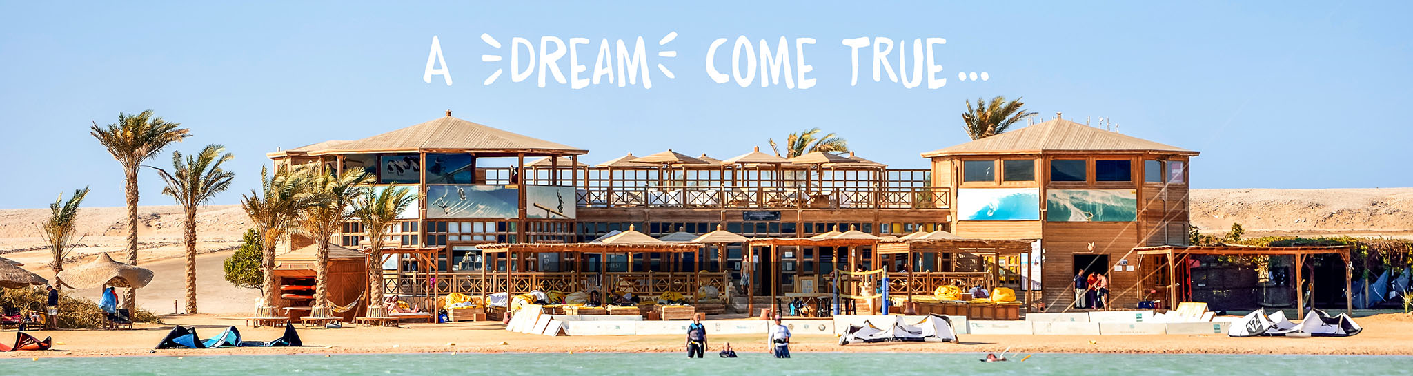 The 7BFT KiteHouse in Somabay on the Red Sea.